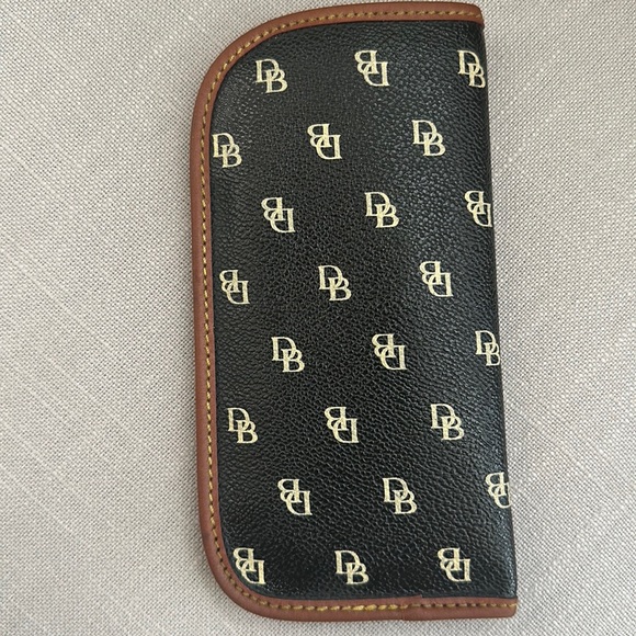 Vintage Dooney & Bourke D&B Classic Logo Eyeglass Case Leather - Picture 2 of 4